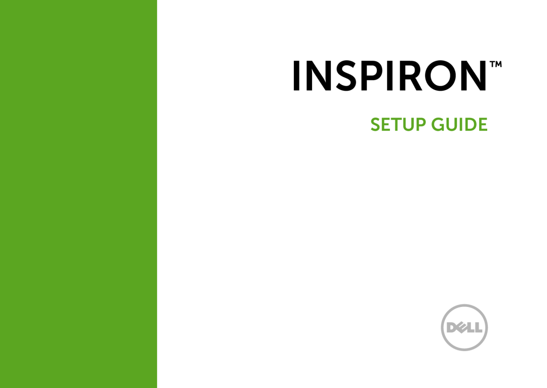 Dell D06D setup guide Inspiron, Setup Guide 